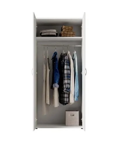 Drehtürenschrank- B ca. 160 cm, Weiß