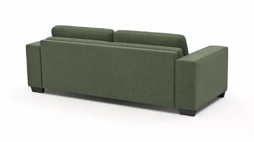 Sofa Nuoro - 3-Sitzer inkl. Schlaffunktion, Stoff, Olivgrün