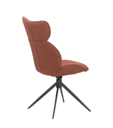 Stuhl MIRNA - drehbar, Stoff, Rost