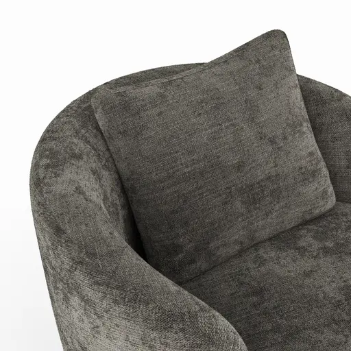 Drehsessel Valdis - Stoff, Grau