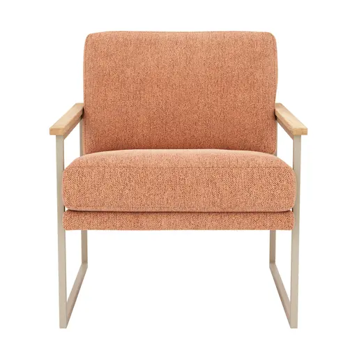 Loungesessel Karla - Stoff, Puder