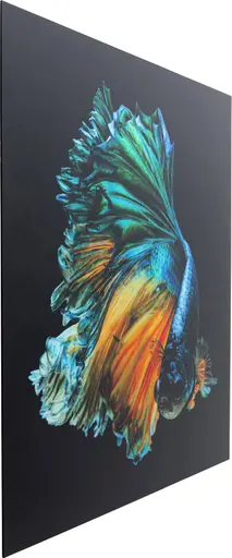 Glasbild - LB ca. 100x100 cm, Mehrfarbig, Schwarz