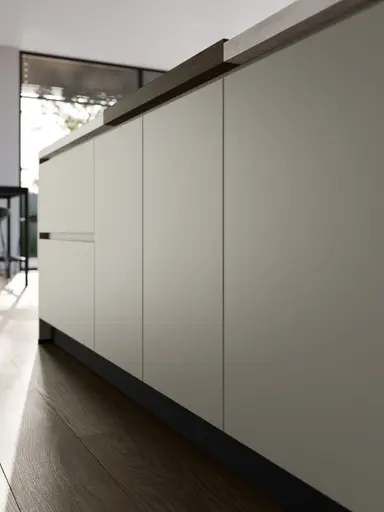 Inselküche 51.210 CO 3 524, Kieselgrau