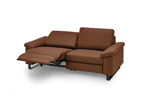 Sofa CALM PLUS 2.0 - 3-Sitzer, Relaxfunktion teilmotorisch, Stoff, Kupfer