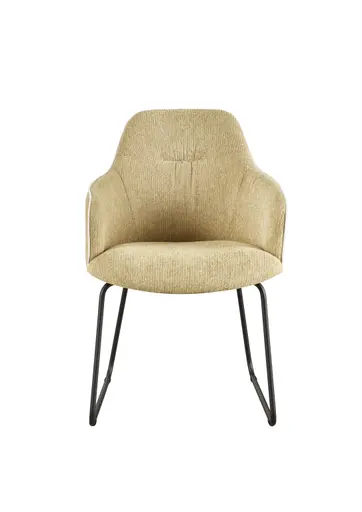 Armlehnstuhl - Stoff, Pistaziengrün