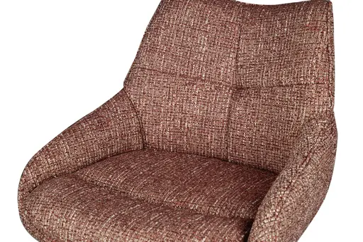 Barhocker MATTEA - drehbar, höhenverstellbar, Stoff, Bordeaux