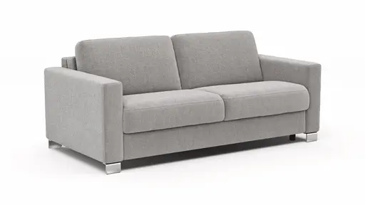 Sofa Nuoro - 2,5-Sitzer inkl. Schlaffunktion, Armlehne 1, Stoff, Grau