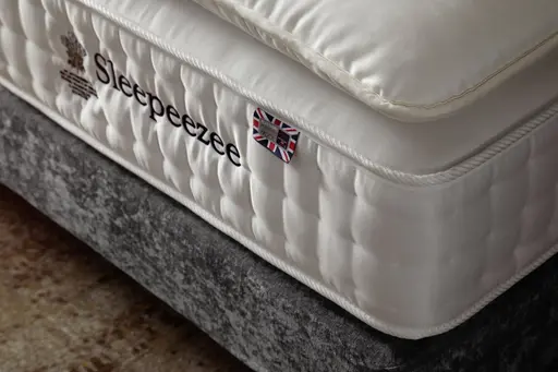 Boxspringbett Contur 2700 - Liegefläche ca. 180x200 cm, Stoff, Grau