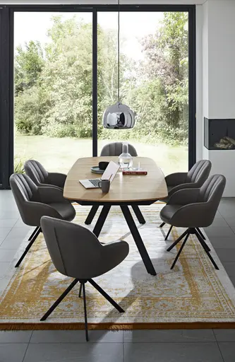 Esstisch Dinner - ausziehbar, LB ca. 180x100 cm, Eiche massiv