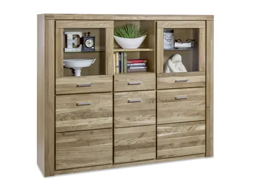 Highboard - Wildeiche teilmassiv, geölt