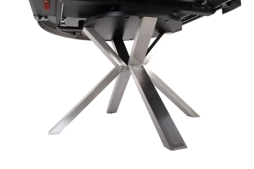 Esstisch MAIJA - ausziehbar, D ca. 120 cm, Keramik, Grau