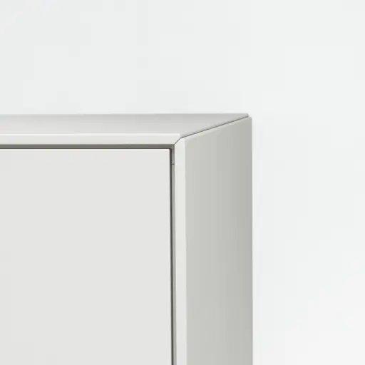 Wohnwand Edge - BHT ca. 360x185x42 cm, Lack, Weiß