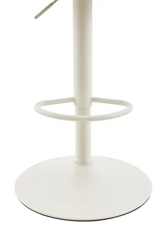 Barhocker - drehbar, höhenverstellbar, Stoff, Beige