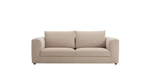 Sofa Stormy - 3-Sitzer, Stoff, Creme