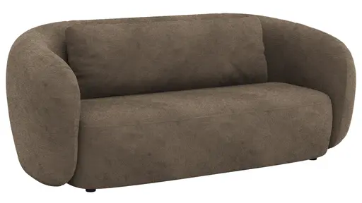 Sofa Karasu - 3-Sitzer, Stoff, Taupe