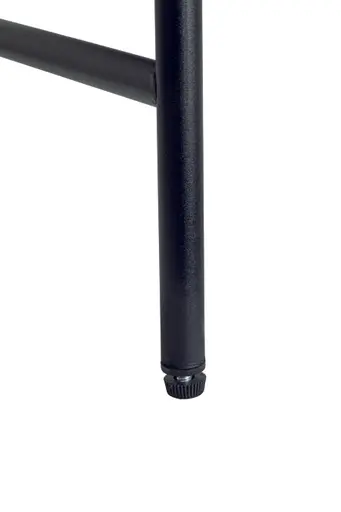 Beistelltisch - LB ca. 60x38 cm, Eiche massiv geölt, Schwarz