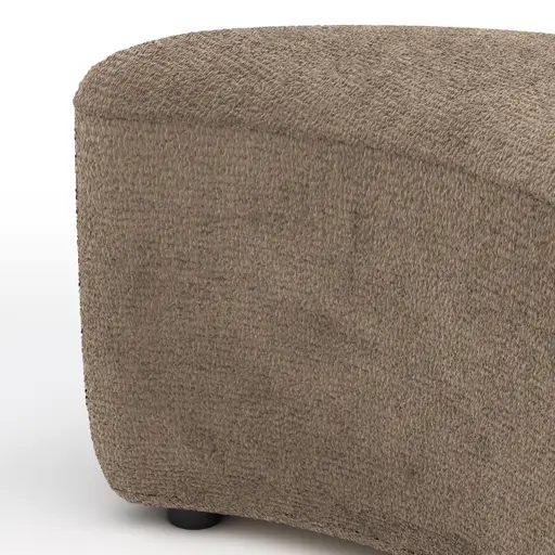 Anstellhocker Karasu - Stoff, Taupe