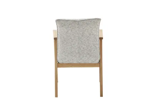 Armlehnstuhl - Stoff, Grau