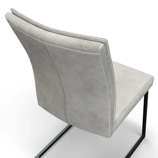 Freischwinger Floriana - Stoff, Hellgrau