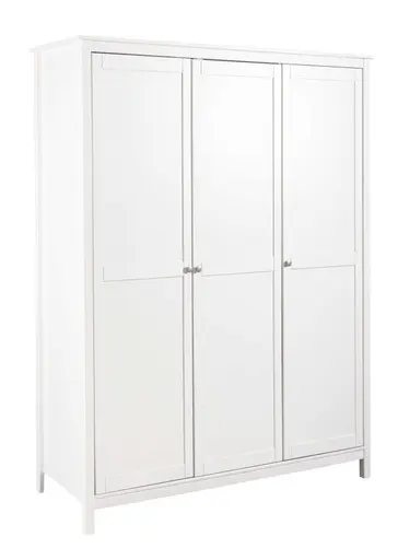 Drehtürenschrank - B ca. 155 cm, Weiß