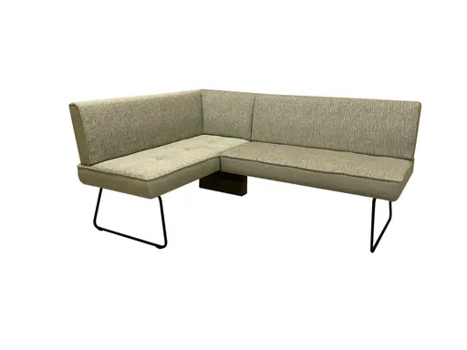 Eckbank EM Variantes - Stellmaß ca. 133x182 cm, Stoff, grün