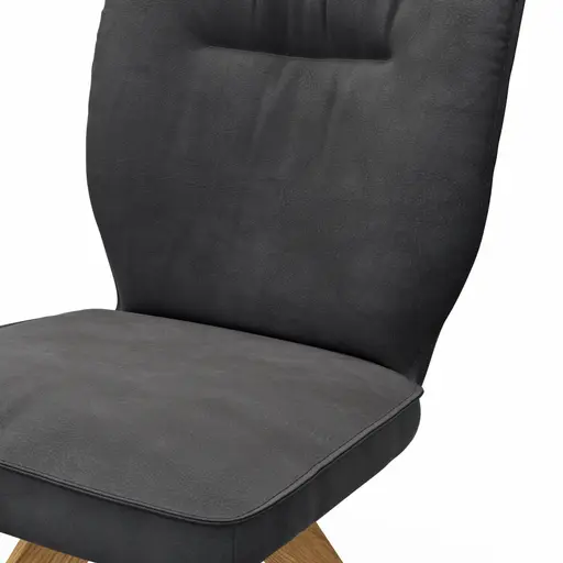 Stuhl Westmore - drehbar, Stoff, Anthrazit