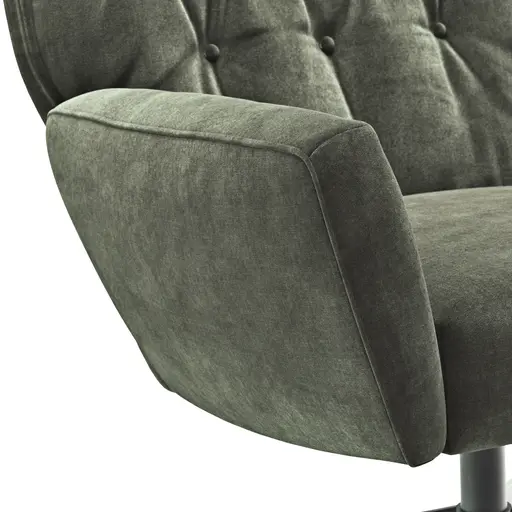 Drehsessel Maximilian - Stoff, Grün