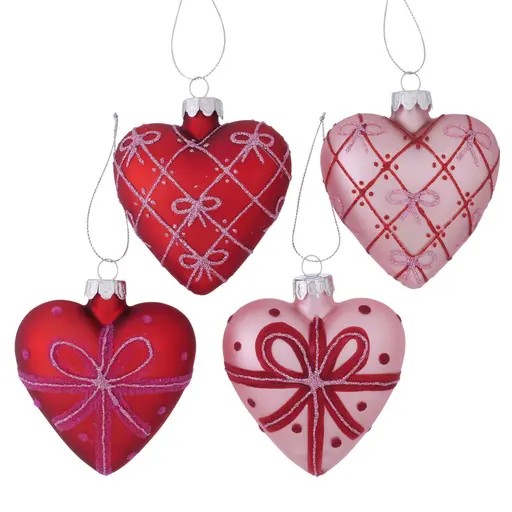 Weihnachtshänger - BH ca. 8x9 cm, Rot