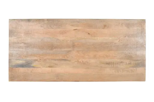 Esstisch - LB ca. 180x90 cm, Mango massiv, Schwarz