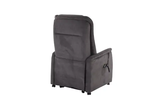 TV-Sessel MANDO - Aufstehhilfe, Relaxfunktion, Kopfteilverstellung, Stoff, Grau