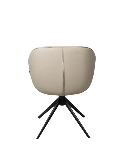Stuhl MERRITH - drehbar, Leder, Latte