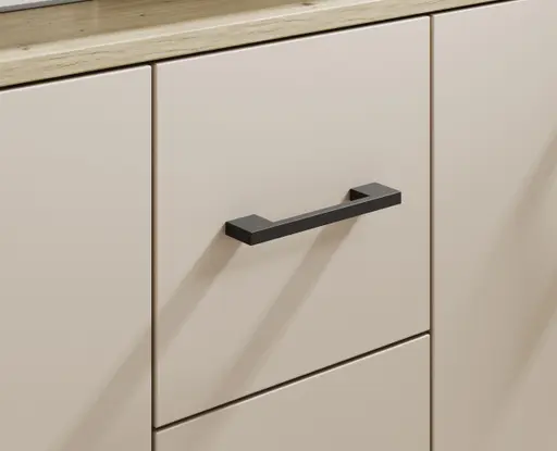 Highboard - B ca. 139 cm, Artisan Eiche Nachbildung, Kaschmir