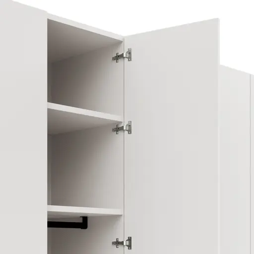 Drehtürenschrank Matera - BTH ca. 301x60x235 cm, Lack Matt, Weiß