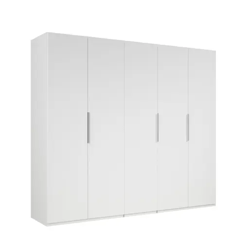 Drehtürenschrank- B ca. 250 cm, Weiß