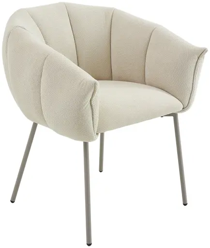 Armlehnstuhl - Stoff, Beige