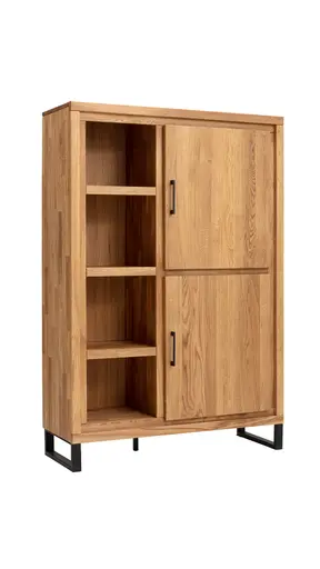 Highboard Farmingdale light - Eiche massiv, natur geölt