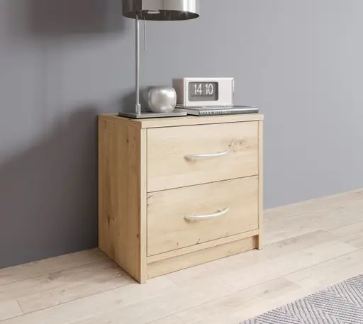 Nachtkommode - Eiche Dekor