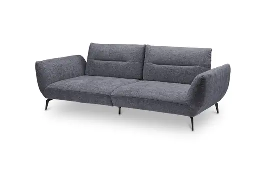 Megasofa PAYTON - 3-Sitzer, Stoff, Graublau