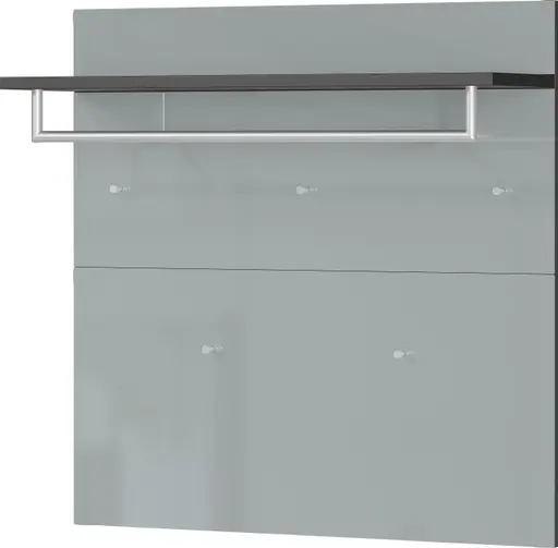 Garderobenpaneel GILLIAN - B/H/T ca. 97x96x30 cm, Graphit