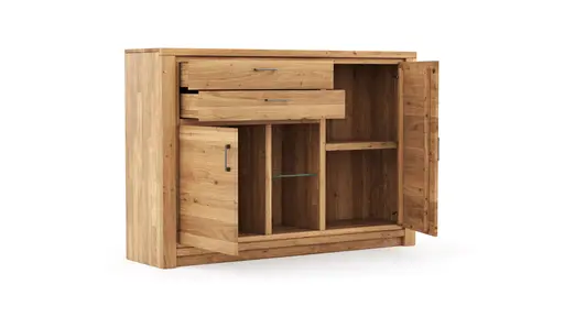 Highboard Farmingdale - Eiche massiv, natur geölt