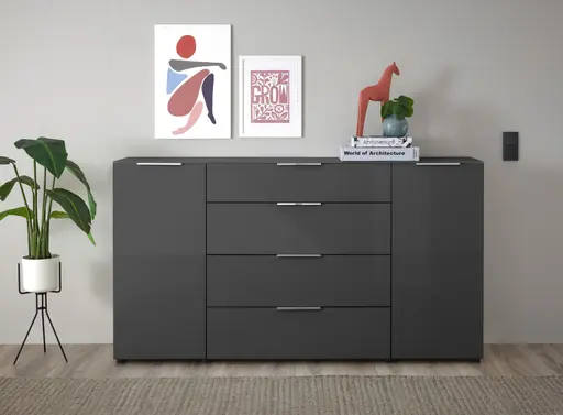 Sideboard- B ca. 180 cm, Anthrazit