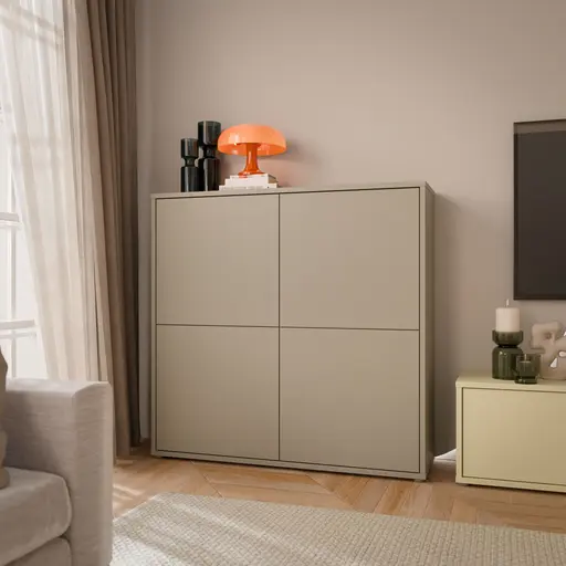 Kommode FAID- B ca. 124 cm, Taupe