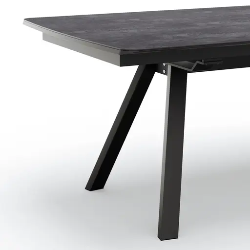 Esstisch Sedana - ausziehbar, LB ca. 200x100cm, Keramik, Schiefergrau