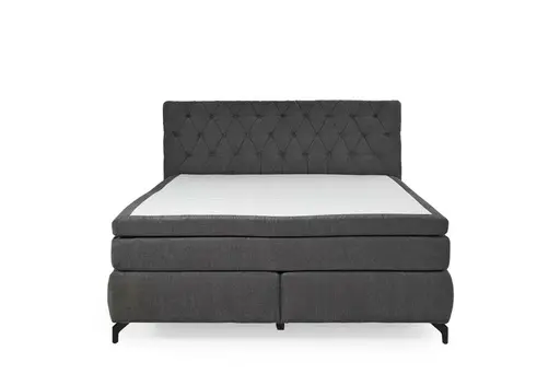 Boxspringbett JOLIN MIX- Liegefläche ca. 180x200 cm, Stoff Anthrazit