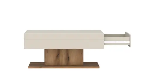 Couchtisch - LB ca. 100x63 cm, Kaschmir, Coast Evoke Eiche Nachbildung