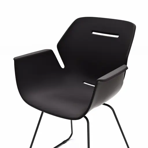 Armlehnstuhl Tooon - Kunststoffschale, Schwarz, Kufe Schwarz