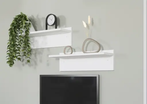 Wandregal RHONDA - Weiß