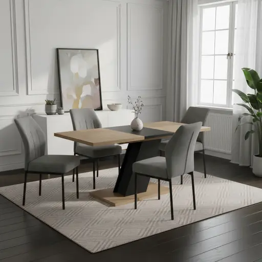 Stuhl - Microfaser, Vintage Anthrazit