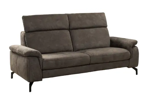 Sofa - 2,5-Sitzer, Stoff, Dunkelbraun