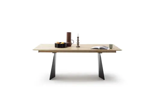 Esstisch 3100 - LB ca. 200x100 cm, beiseitig ausziehbar, Asteiche massiv, Geölt